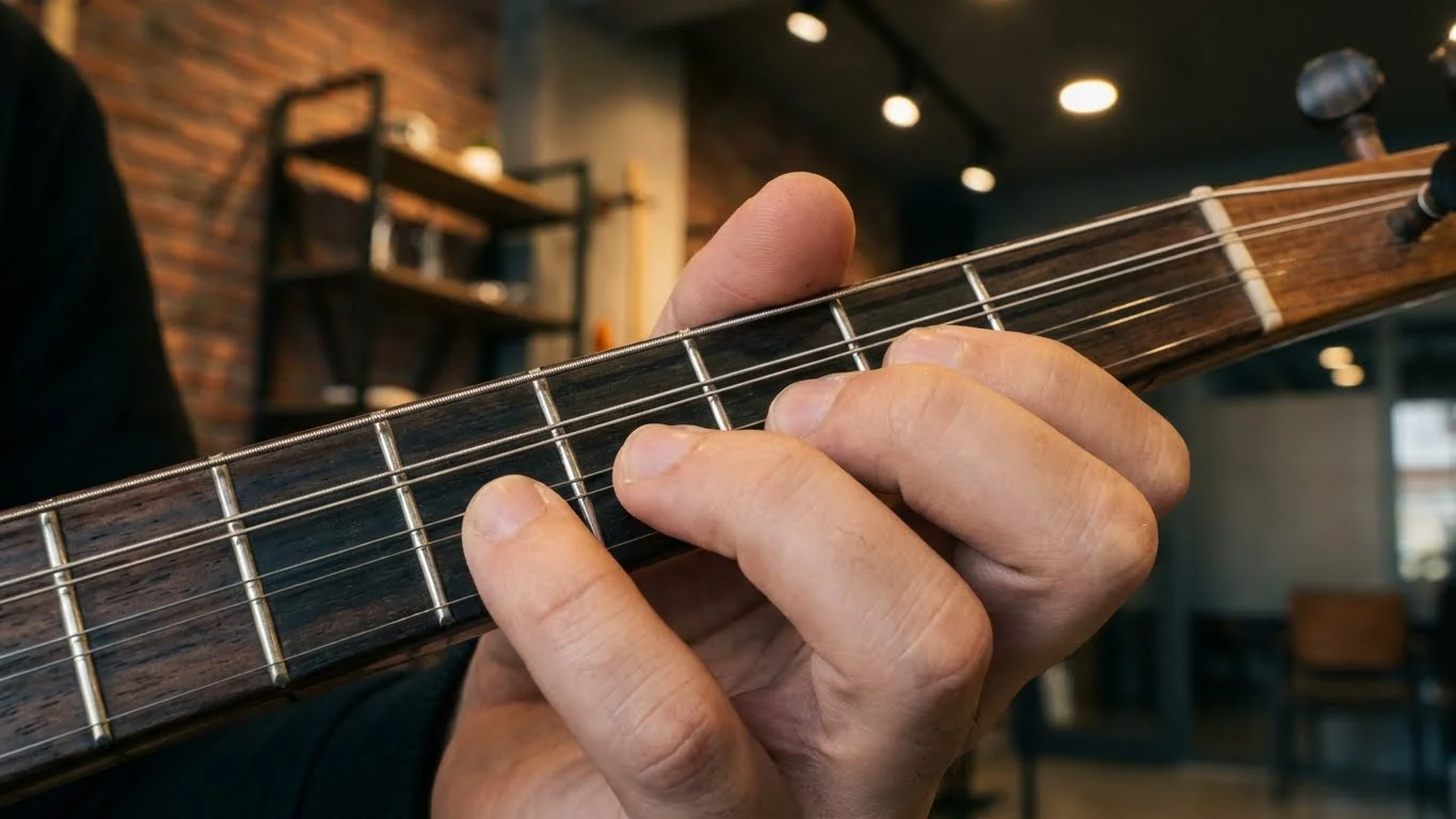 Metronom eşliğinde bağlama parmak hızlandırma egzersizleri ve ritim disiplini çalışması.