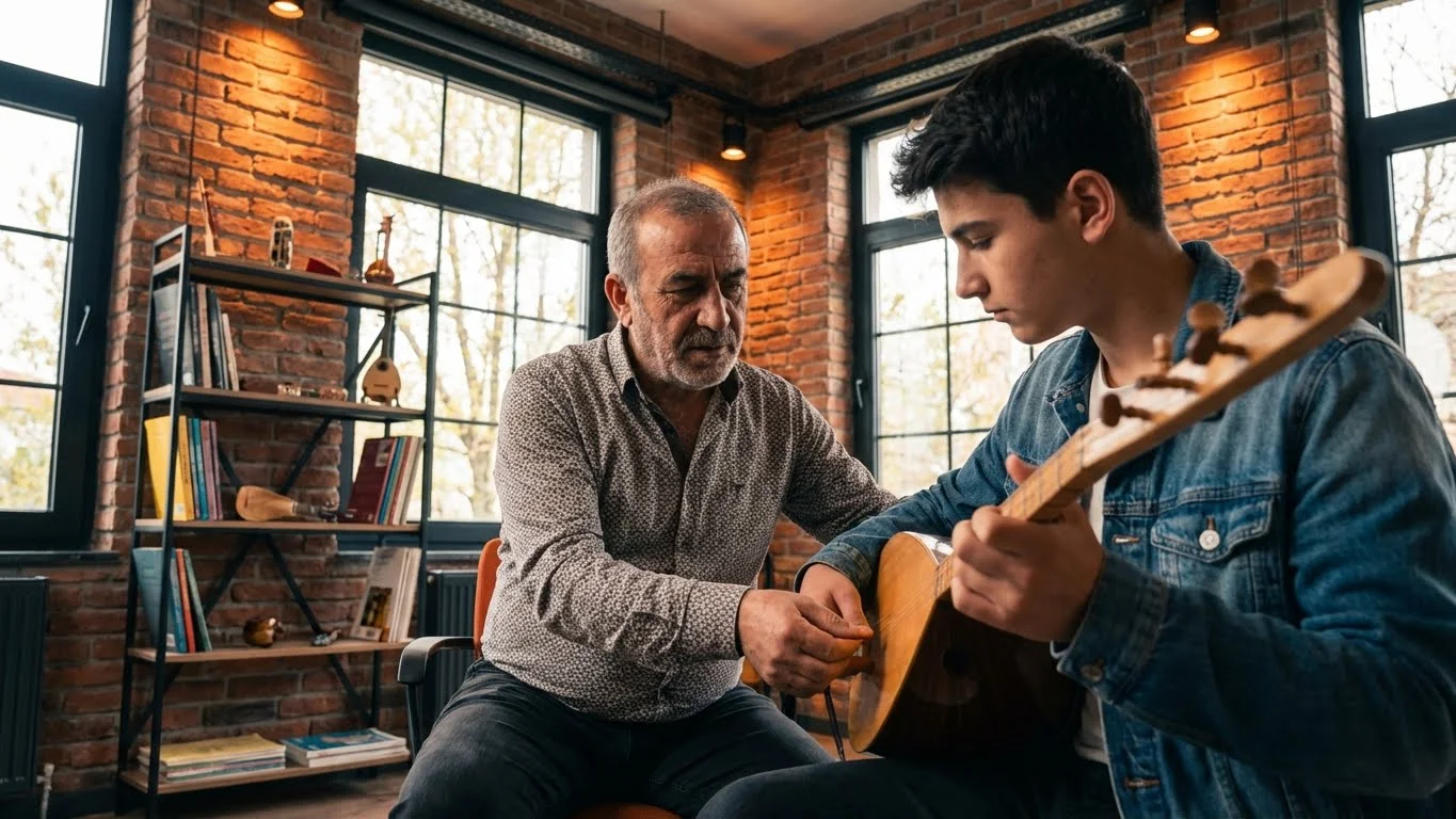 Bağlama nasıl çalınır başlangıç eğitimi ve mızrap tutuşu.