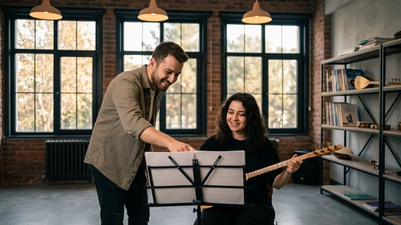 Bağlama kursu Büyükçekmece profesyonel eğitim ortamı ve uzman eğitmen.