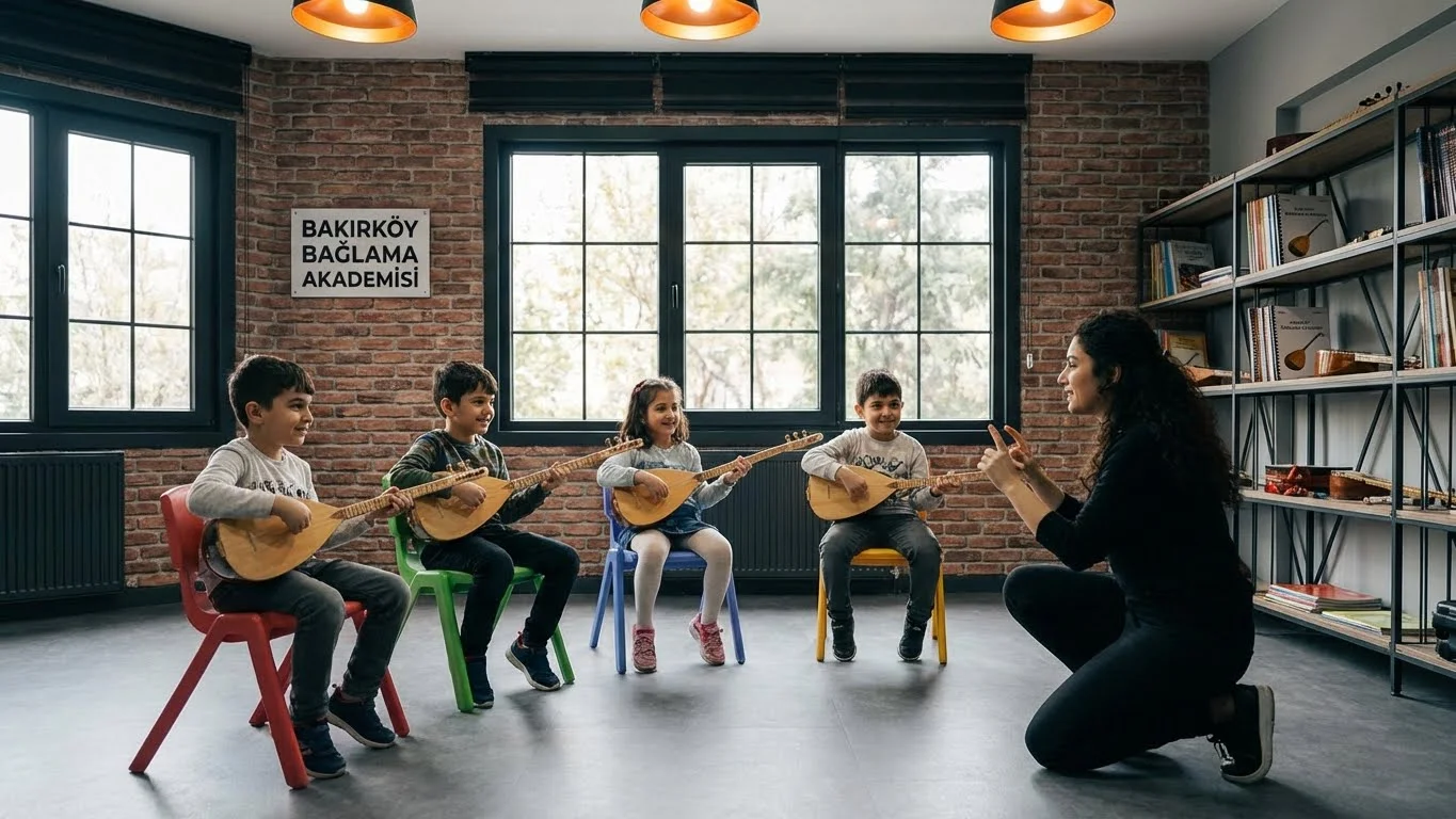Bakırköy çocuk bağlama kursu eğitim ortamı