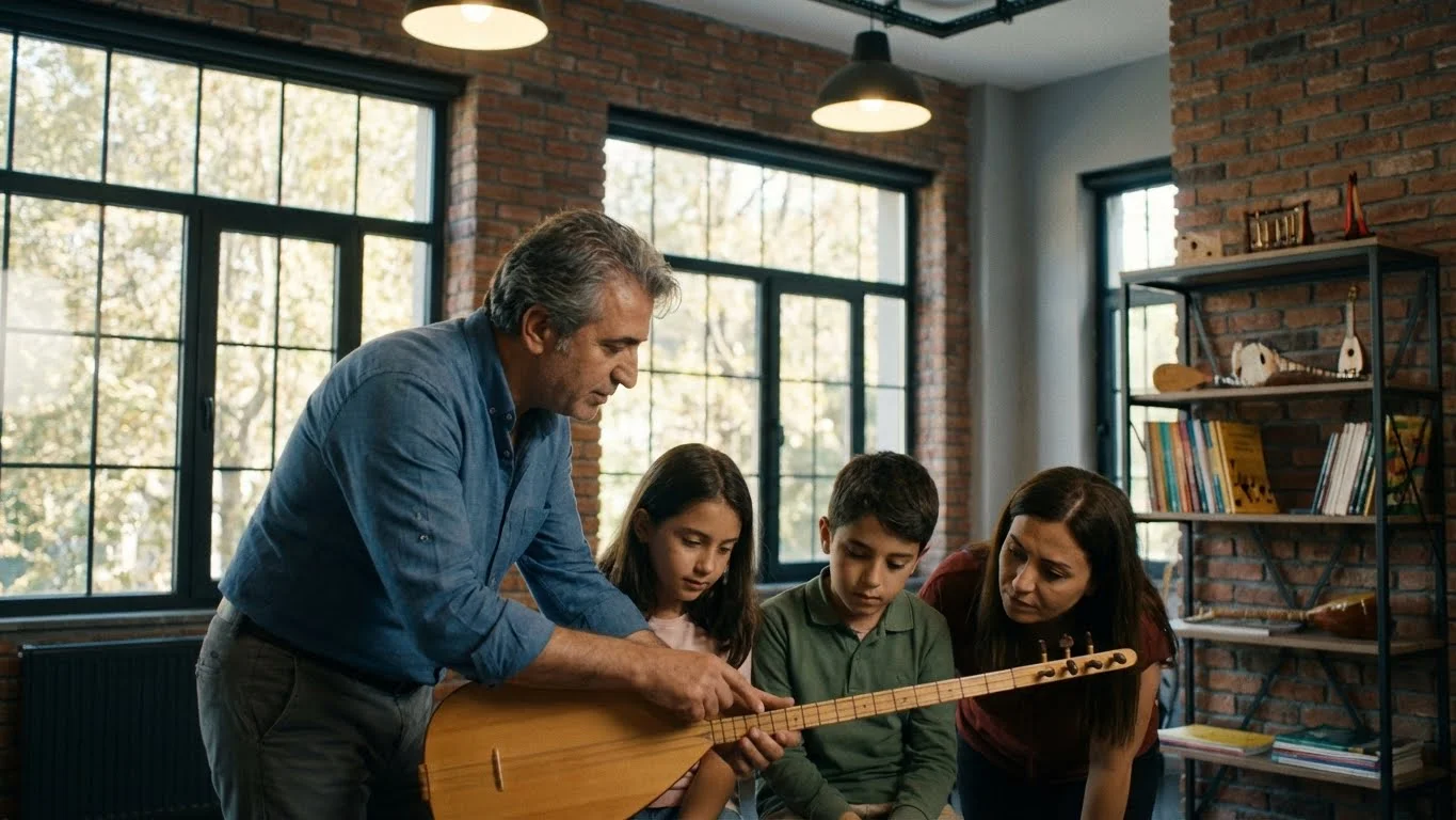 bakırköy bağlama kursu başlangıç seviyesi sınıf ortamı.