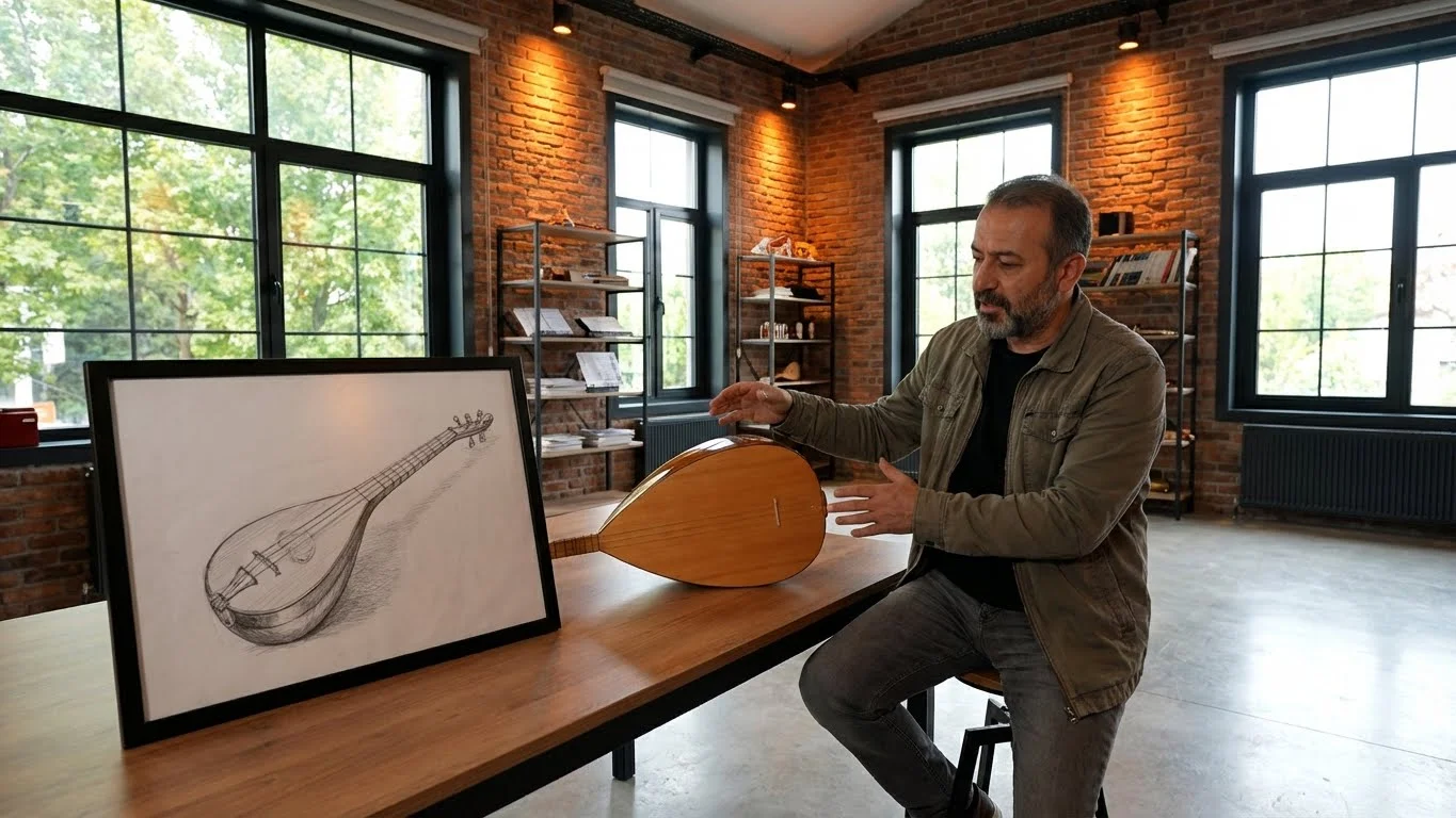 Kopuzdan bağlamaya enstrüman evrimi ve tarihsel gelişimi.