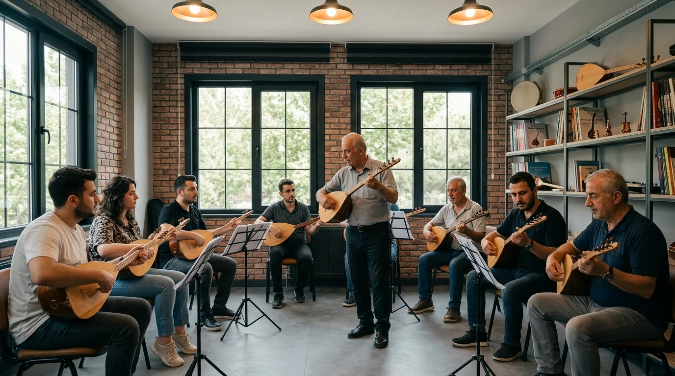Yetişkinler için grup bağlama dersi ve MEB onaylı eğitim programı.